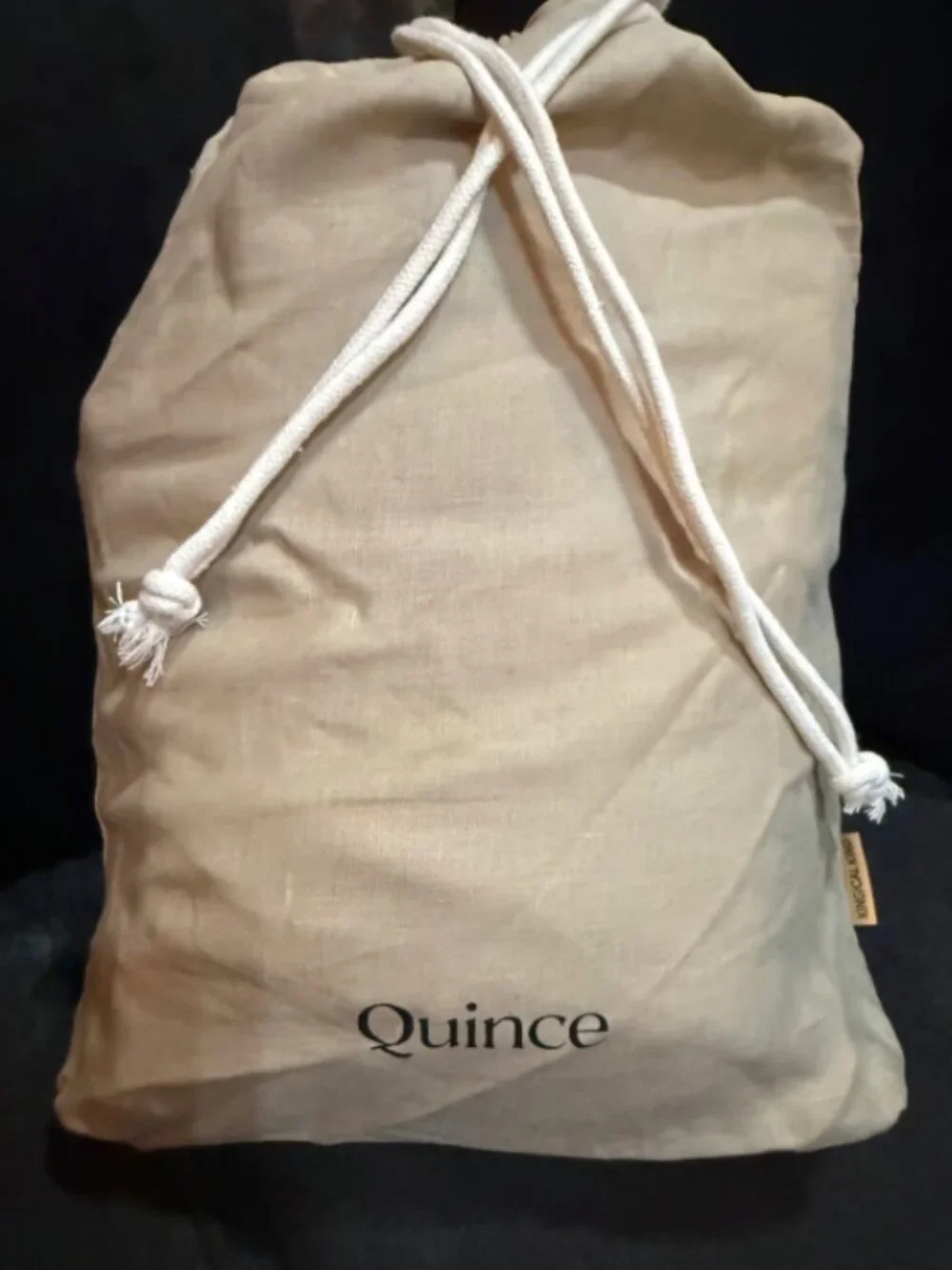 Quince King/Cal King European Linen Duvet Cover Set, Toffy